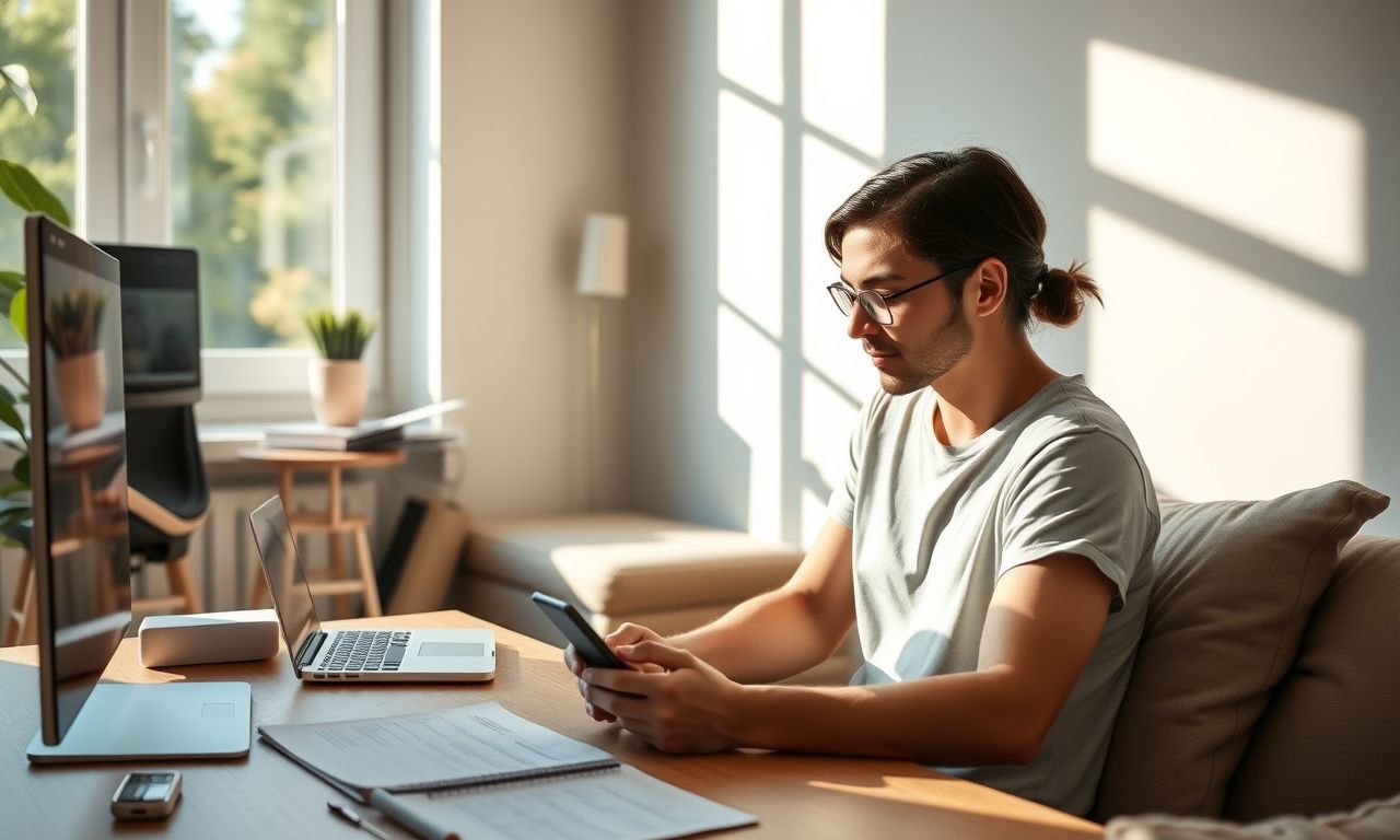 Mindful phone use with notifications muted