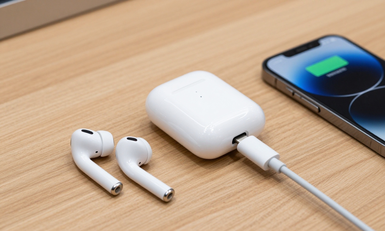 AirPods Pro 3 charging case with USB-C connection