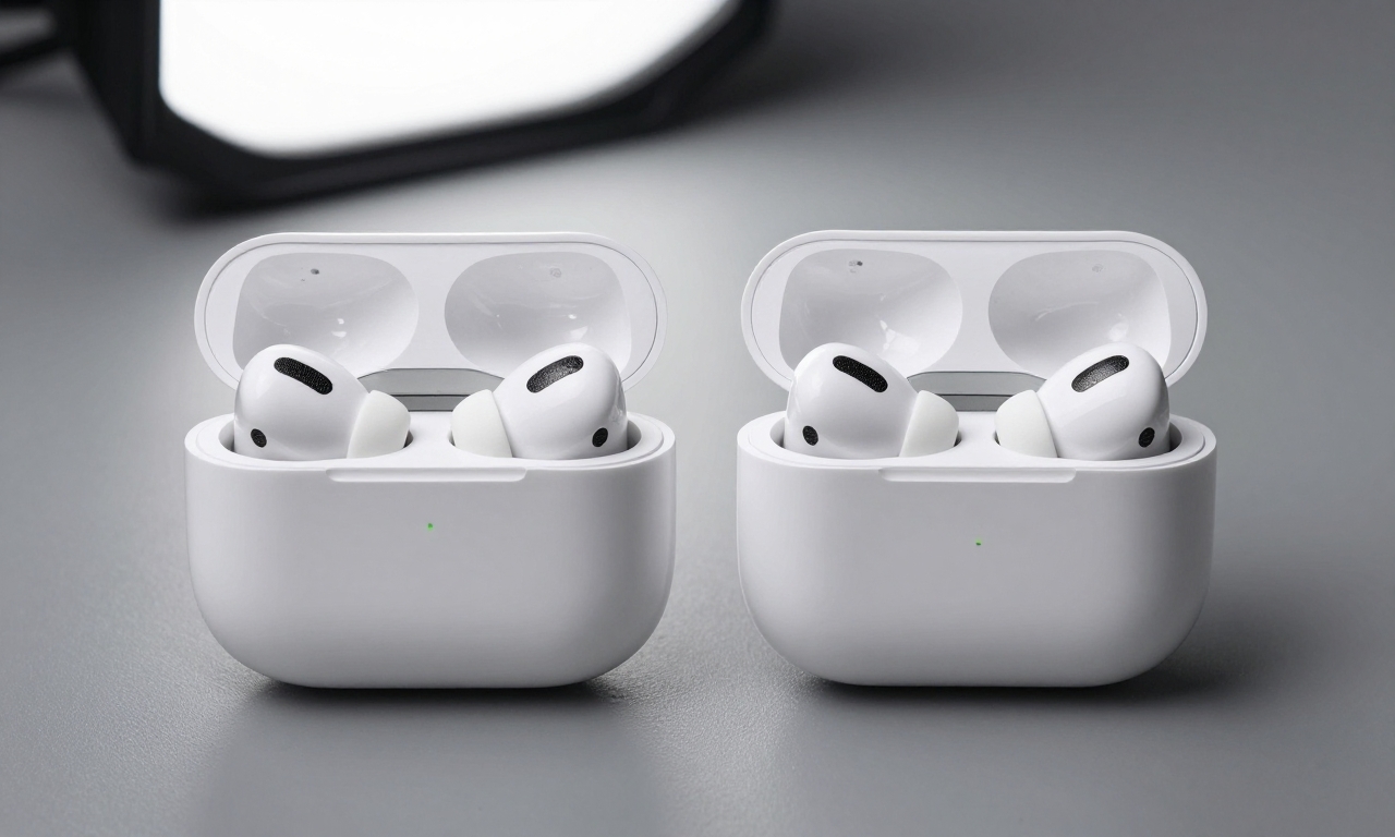 AirPods Pro 3 and Pro 2 side by side showing new ear tips