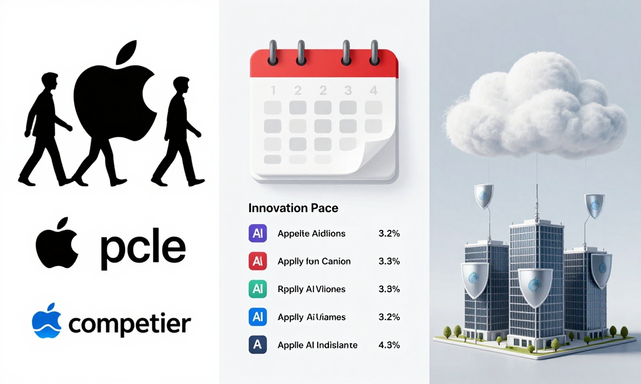 Challenges of talent, pace, and infrastructure in Apple's AI development