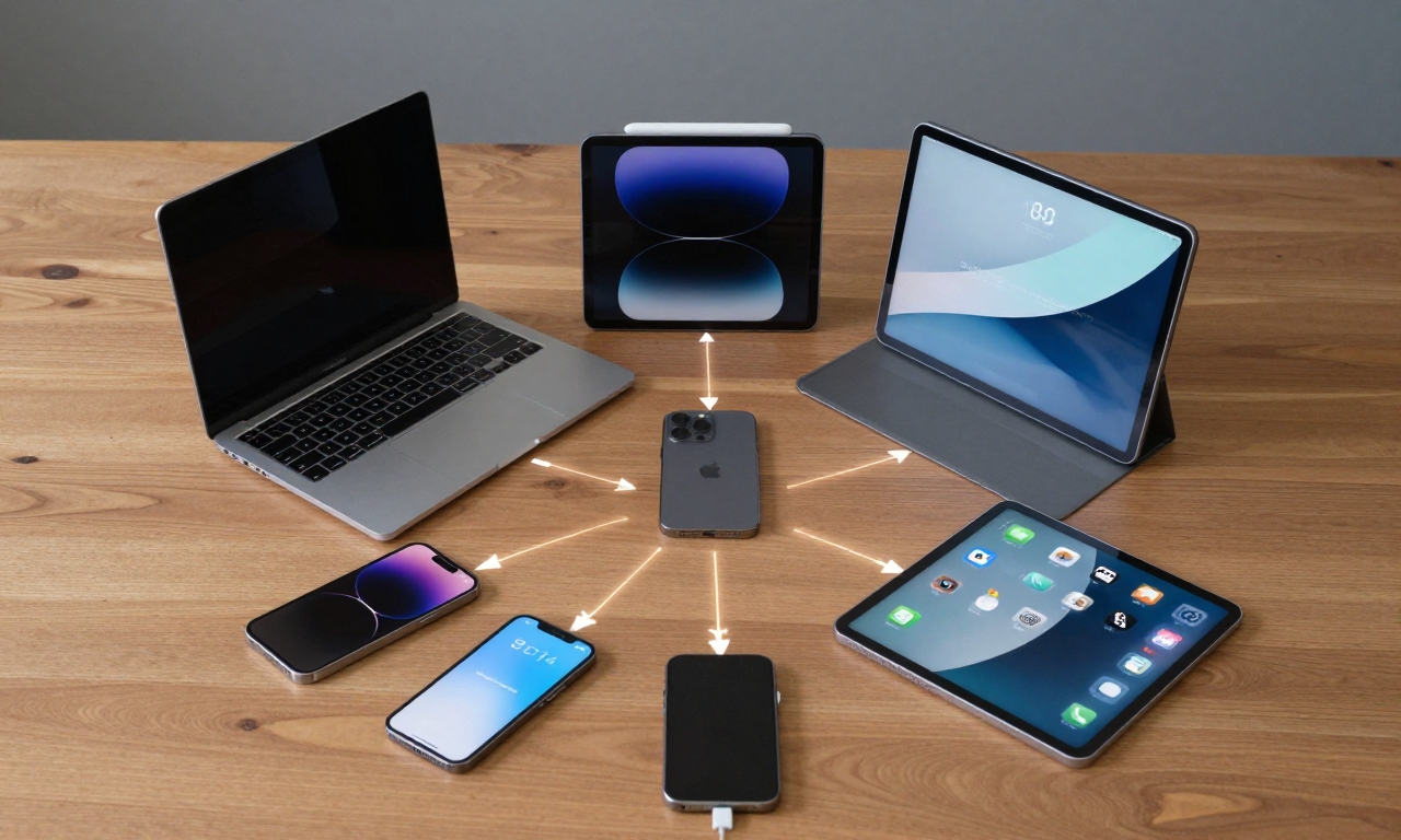 Apple ecosystem devices seamlessly connected together