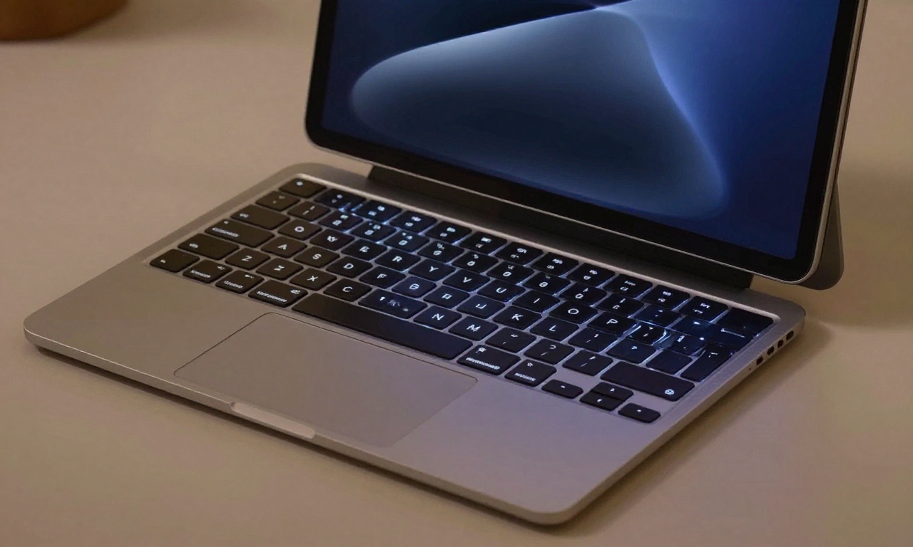 Apple Magic Keyboard with iPad Pro in floating design