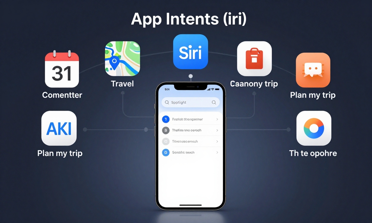 Apple's broader AI initiatives including search and app control