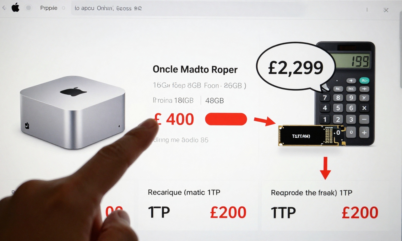 Apple upgrade pricing page with highlighted expensive options