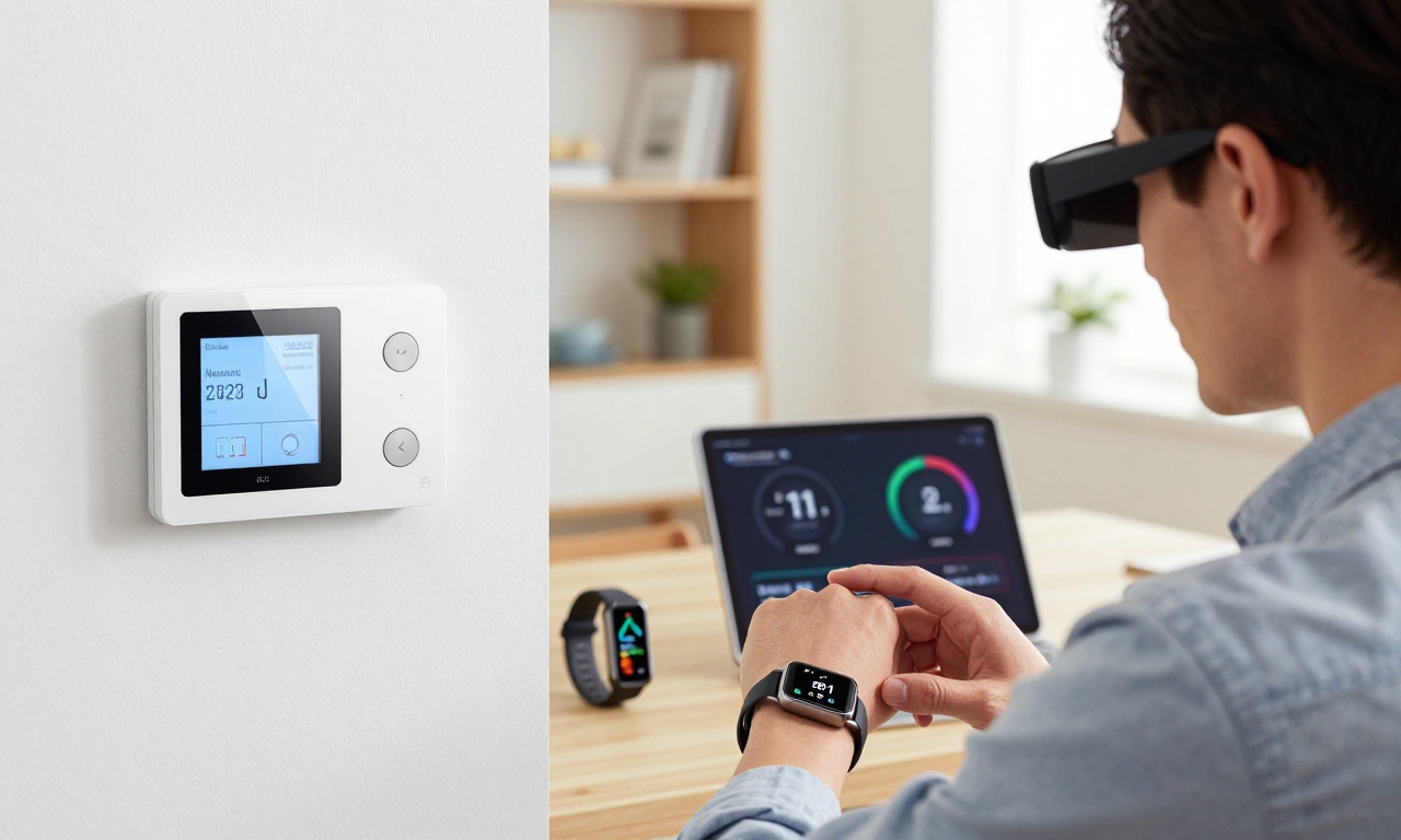 Smart home control with wearable and AR integration
