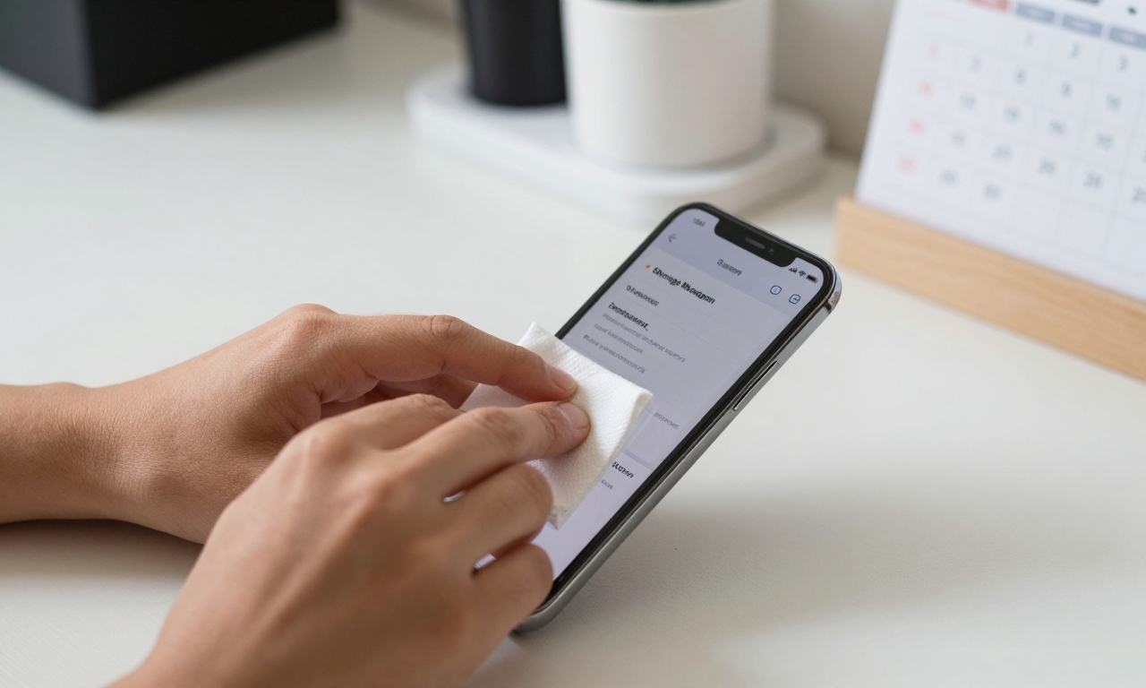 Performing routine maintenance on a smartphone