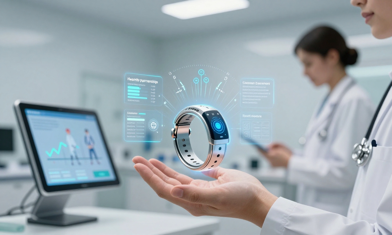 Futuristic smart ring with integrated healthcare support