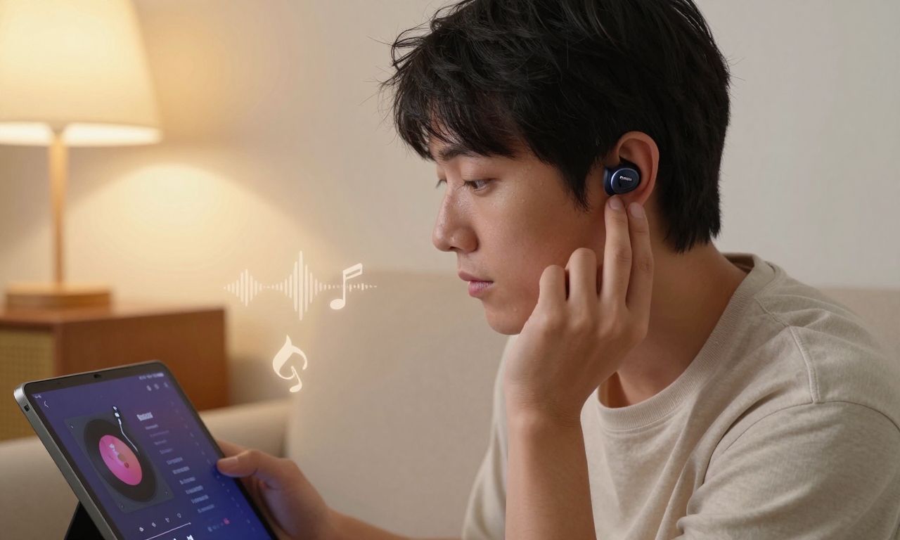 Person enjoying music with Galaxy Buds Core