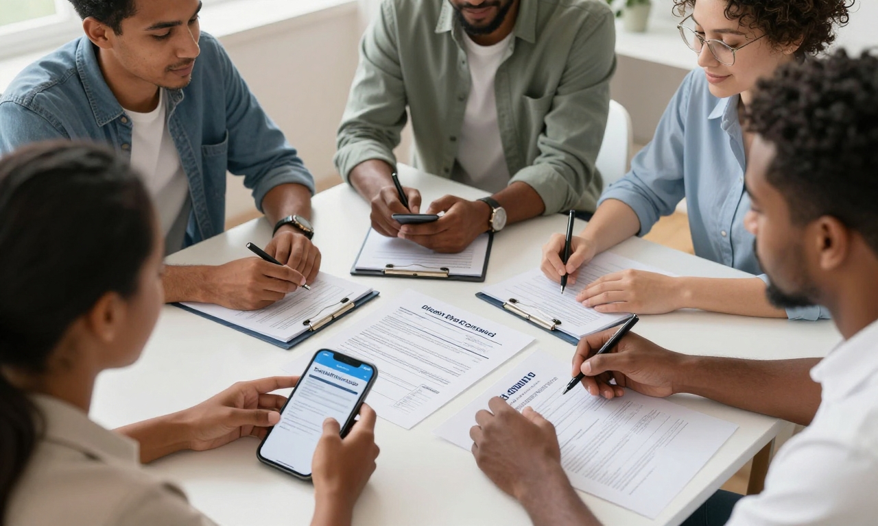 Diverse group discussing health data ethics