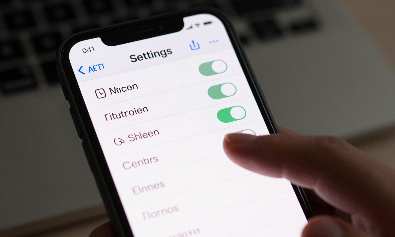 iPhone notification settings customization interface