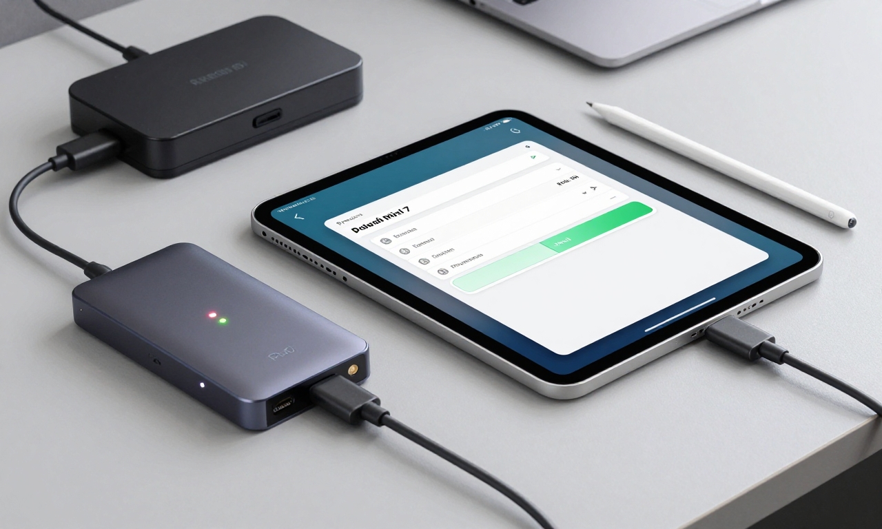 iPad mini 7 transferring files via USB-C to external drive