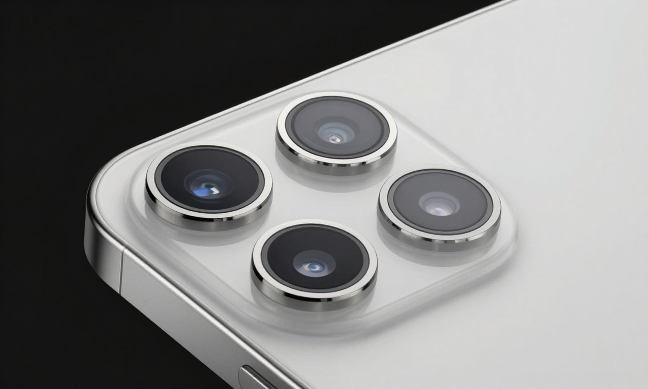 Close-up of iPhone 17 Pro triple camera system
