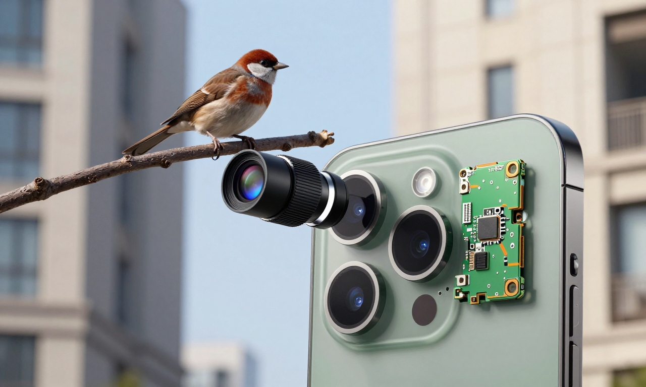 iPhone 17 Pro optical zoom capturing distant wildlife and architecture