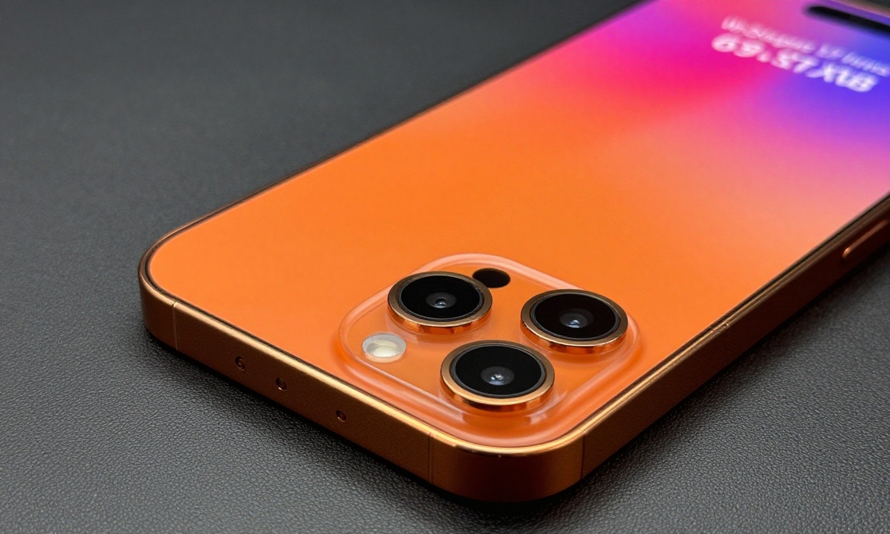 iPhone 17 Pro Max design close-up showing materials