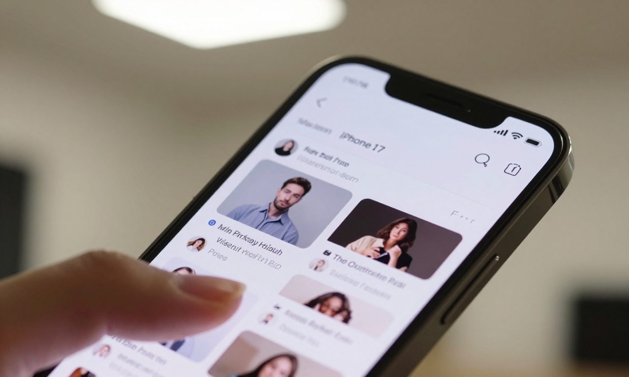 iPhone 17 ProMotion display in use