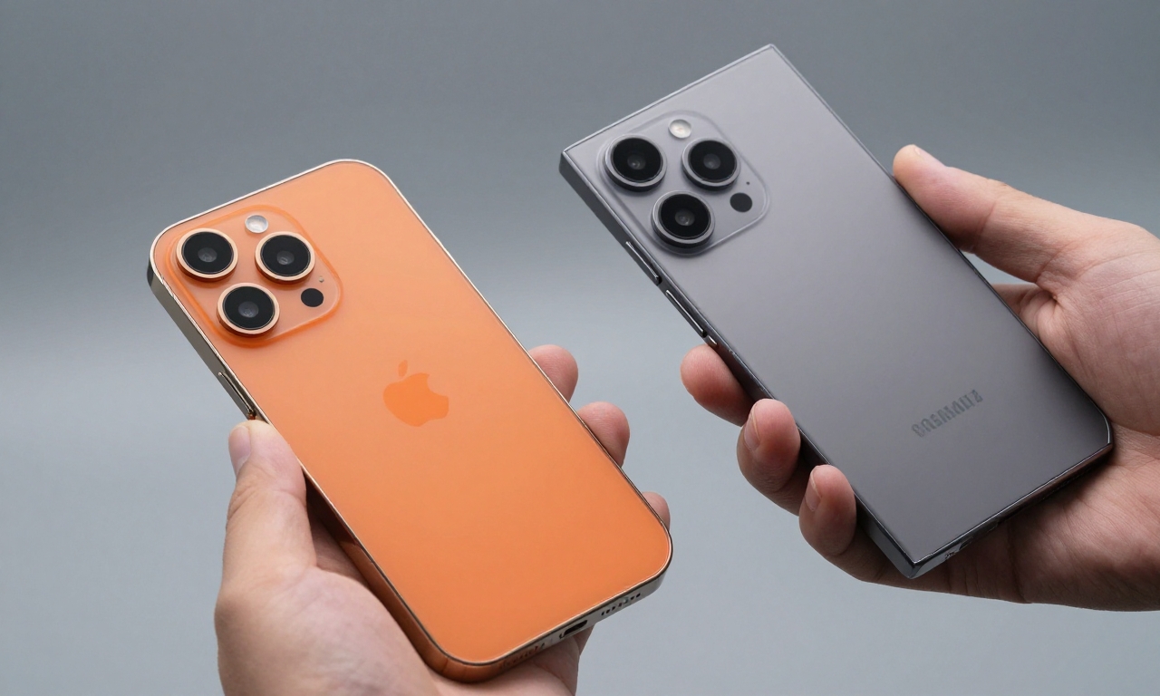 Design comparison of iPhone 17 Pro Max and Samsung S25 Ultra