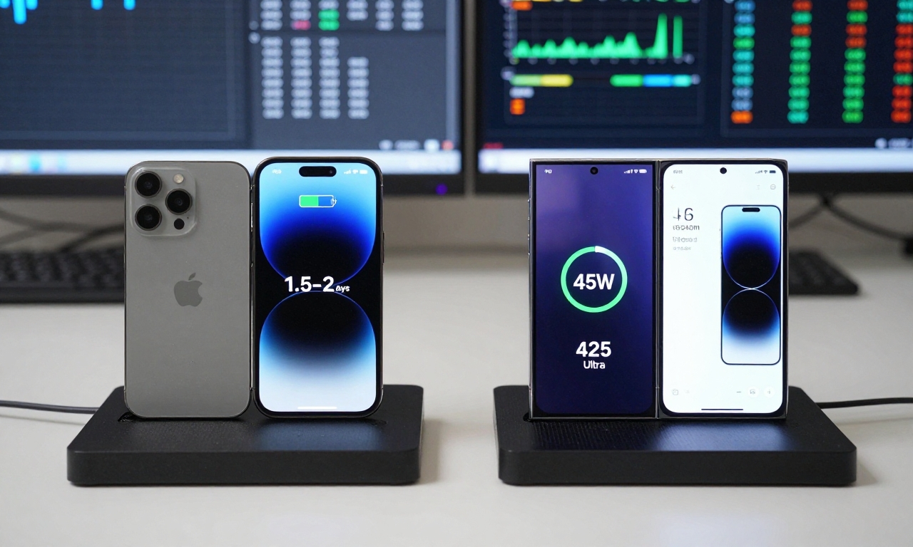 Performance and battery life comparison under stress testing