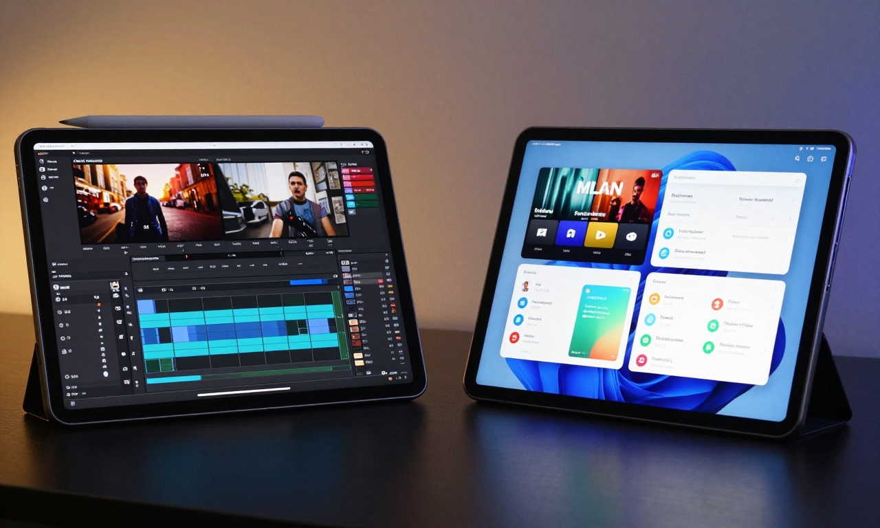 Tablet performance comparison for different tasks