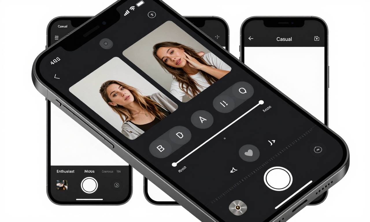 Customizable interface options for iOS 26 camera app