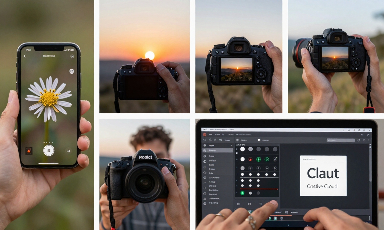 Different types of photographers using Adobe Project Indigo app
