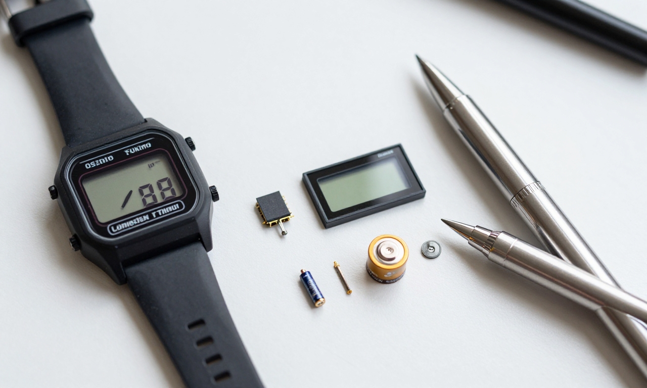 Quartz technology components and watch pen assembly