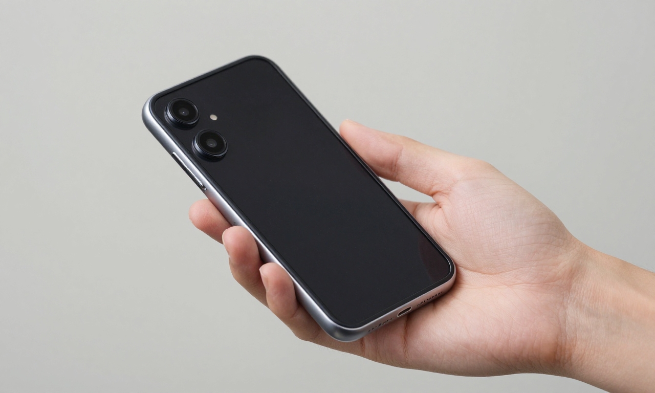 Person holding Samsung Galaxy Z Fold7 with one hand