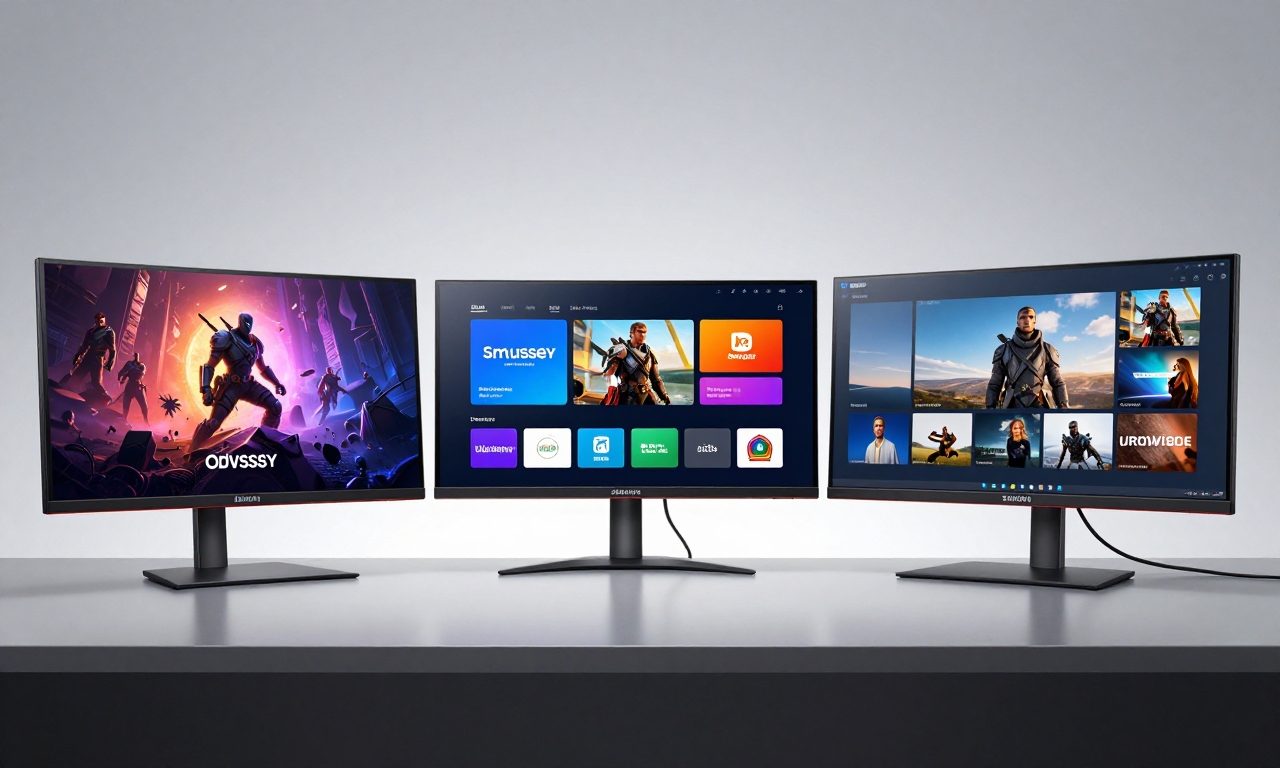 Samsung Odyssey, Smart Monitor, and ultrawide display series