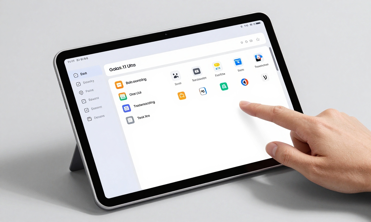 Samsung One UI 8 software interface on tablet screen