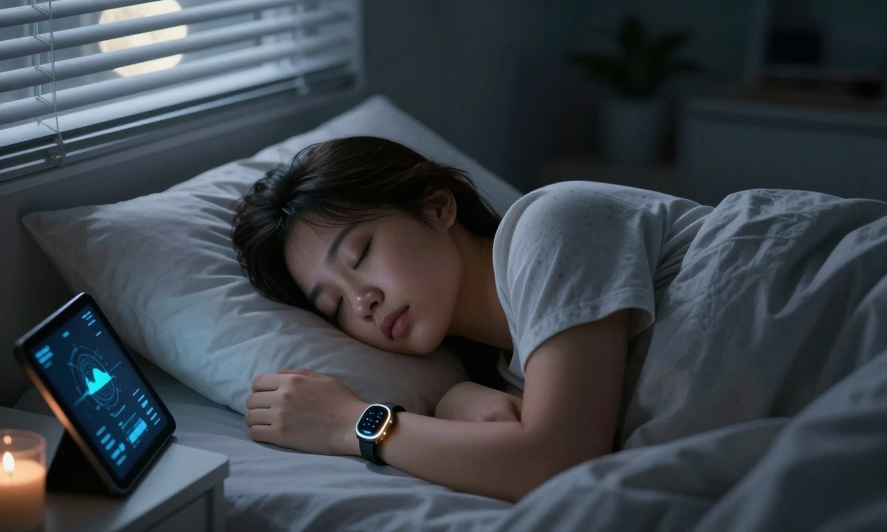 Sleep tracking with smart ring in bedroom