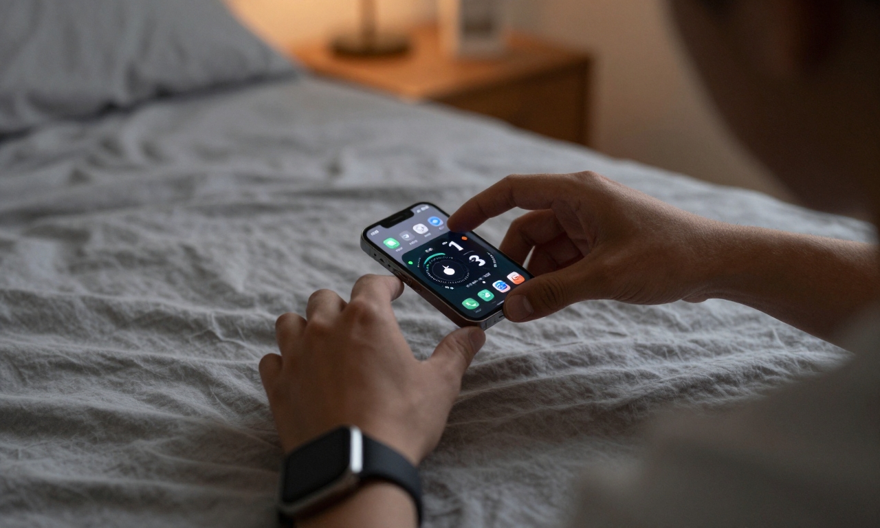 Sleep duration widget on iPhone home screen