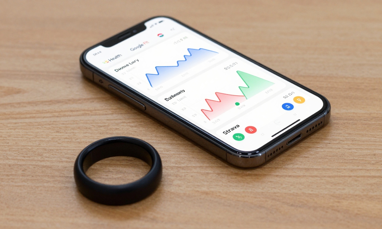 Smart ring app with third-party health data integration