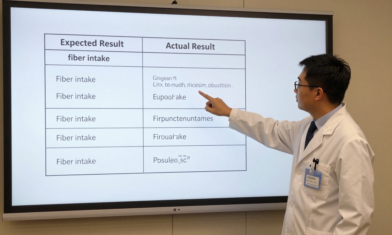 Researcher presenting surprising study findings on hemorrhoid risk factors