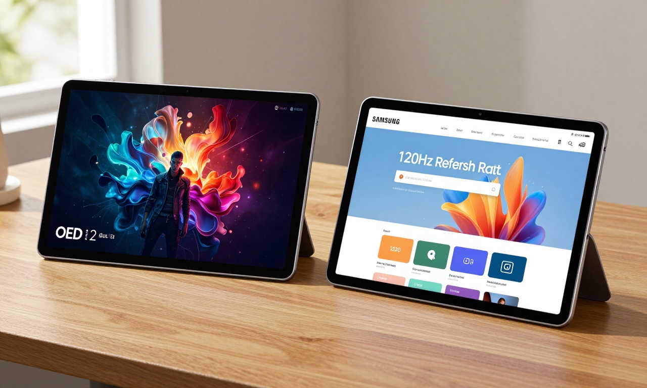 Tablet displays and designs comparison