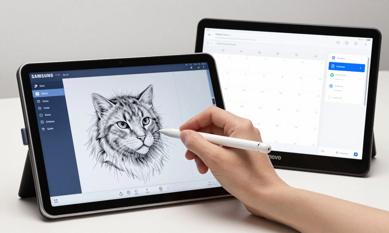 Tablet software features and S Pen functionality