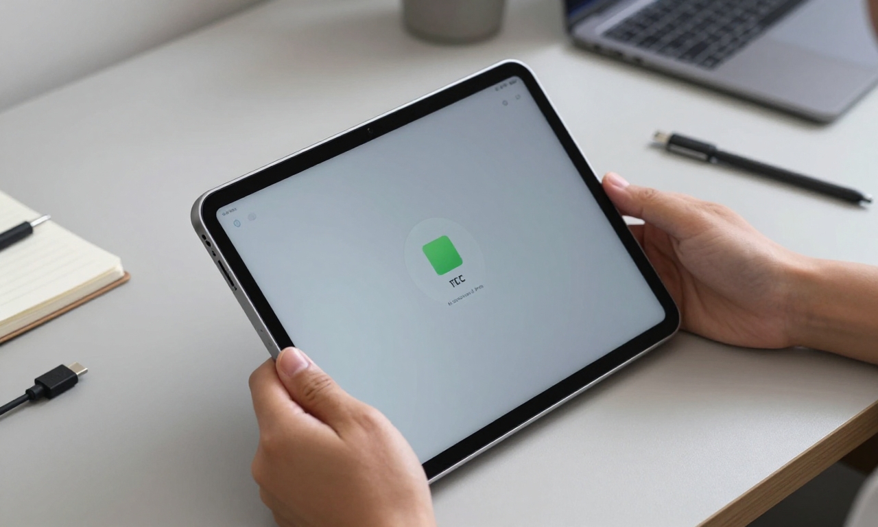 Side view of tablet showing design and build