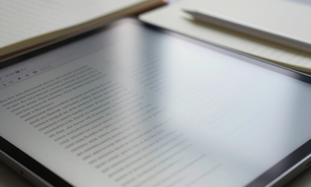 Close-up of NXTPAPER tablet matte display