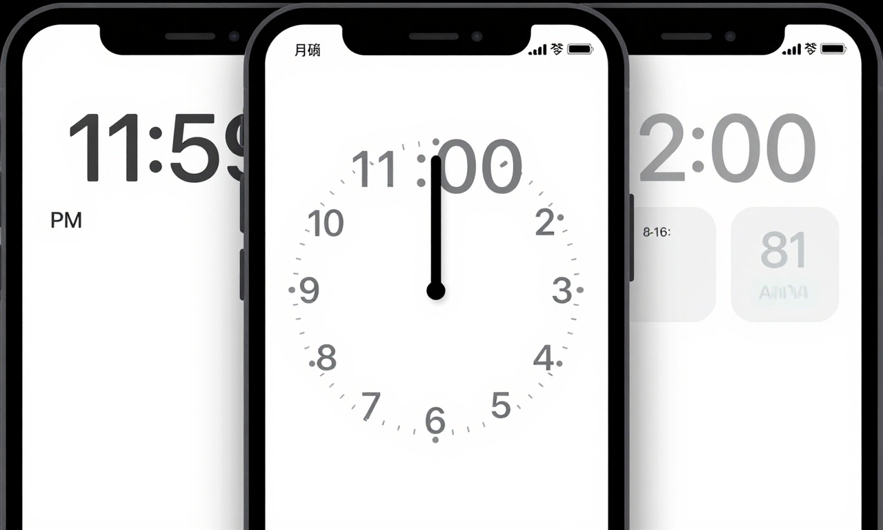 iPhone time picker with constraint masking