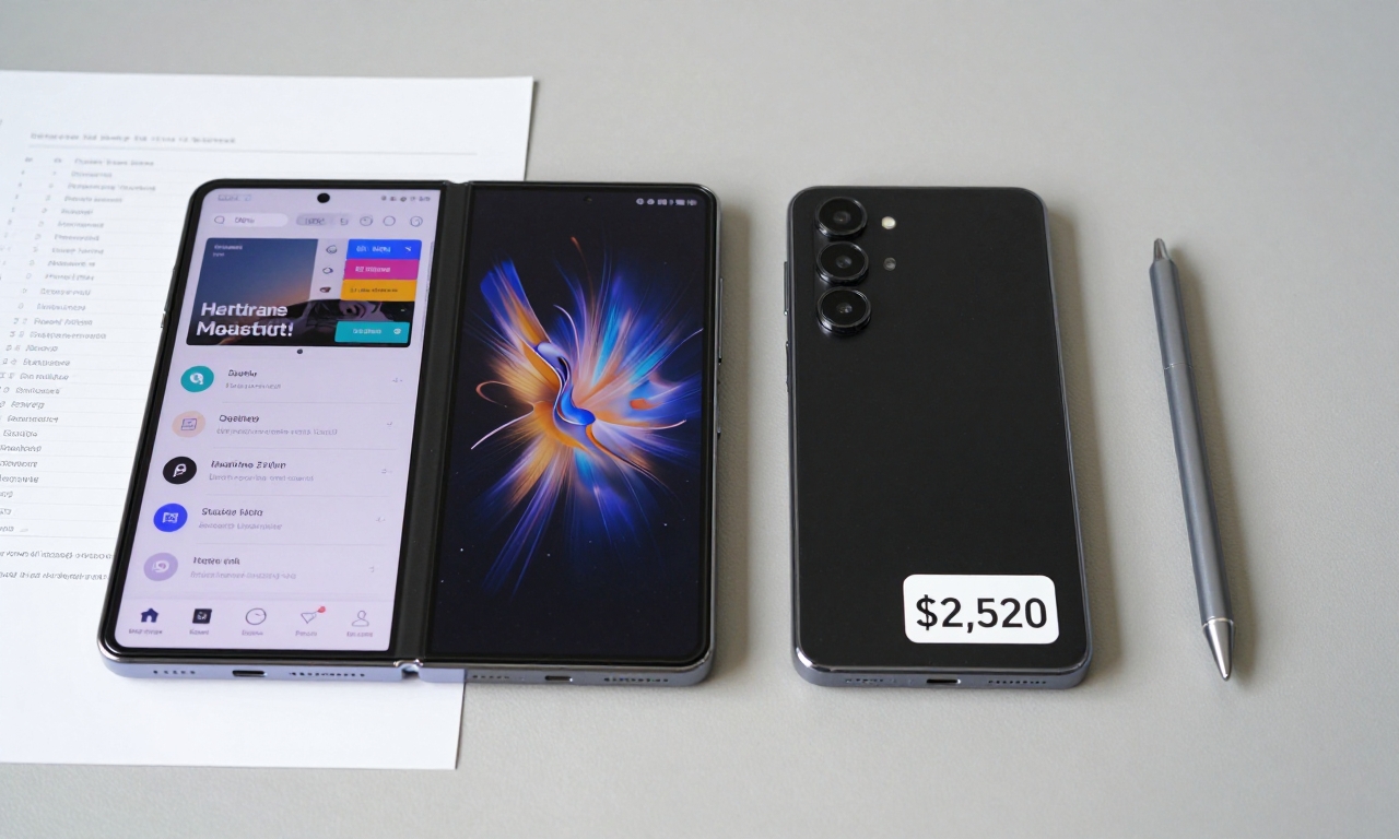 Split view showing Galaxy Z TriFold pros and cons