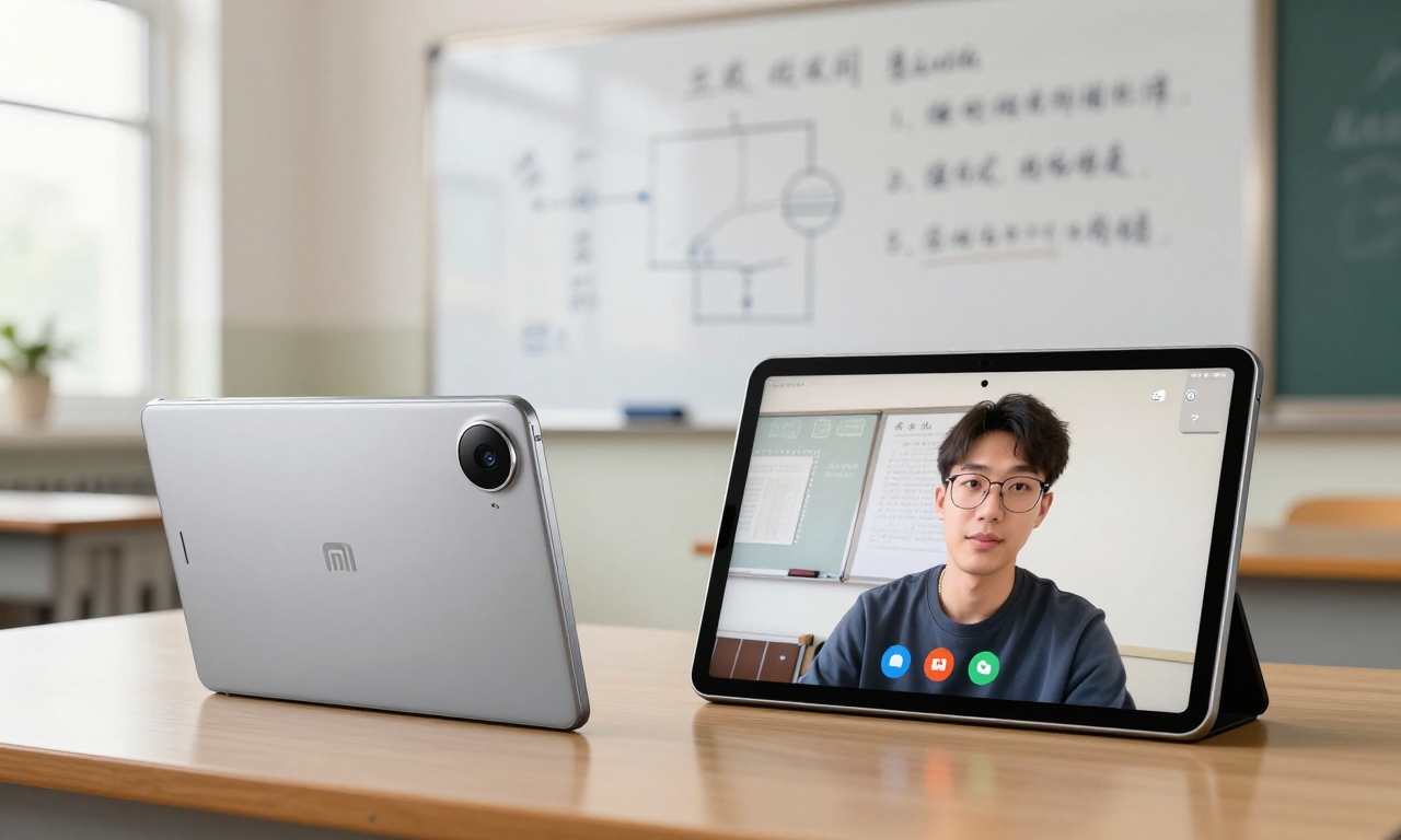 Xiaomi Pad Mini cameras in use
