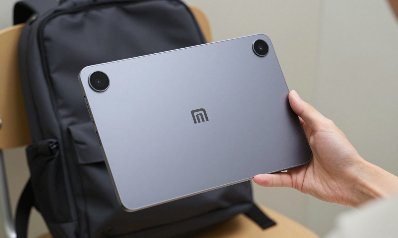 Person holding Xiaomi Pad Mini tablet