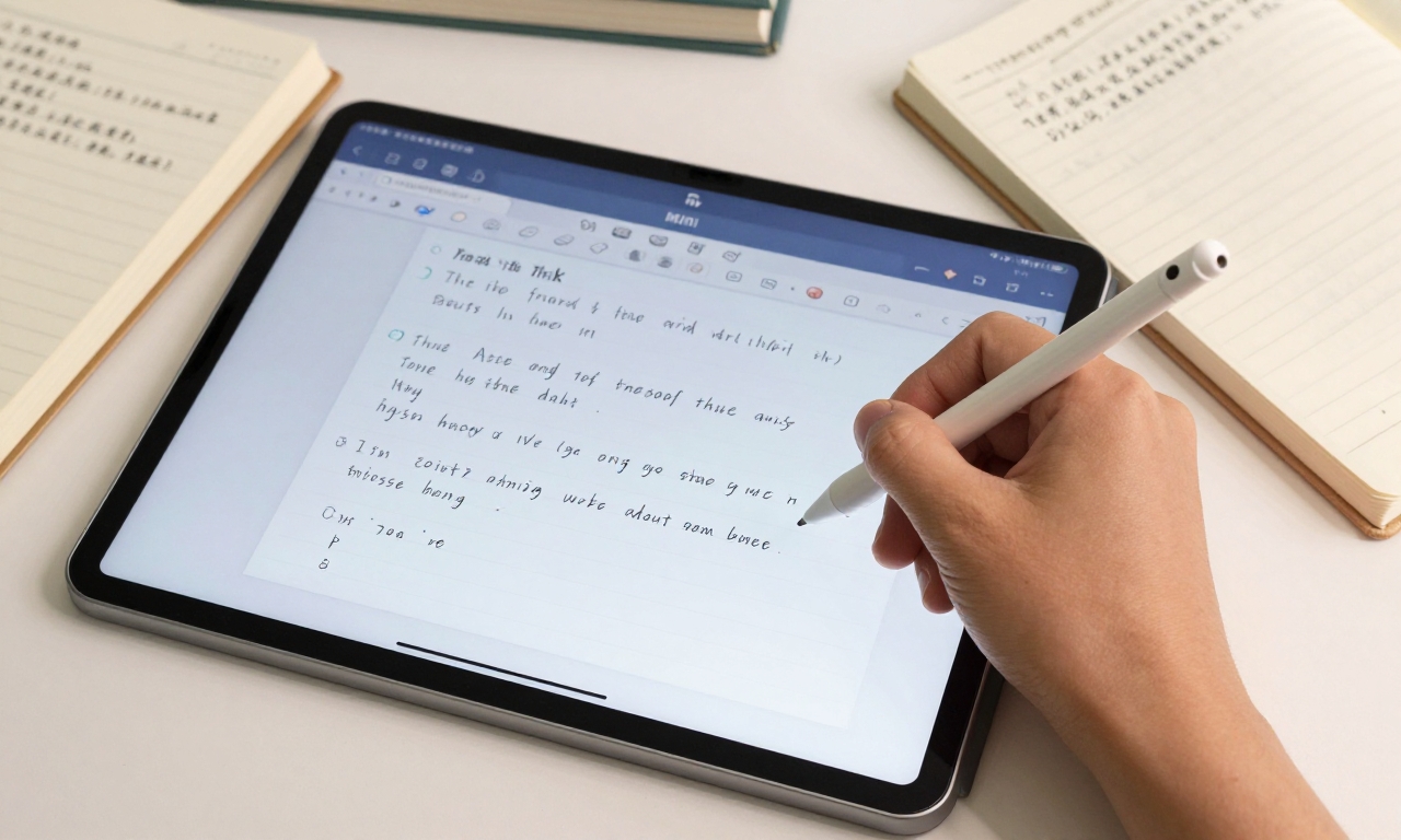 Student using Focus Pen with Xiaomi Pad Mini