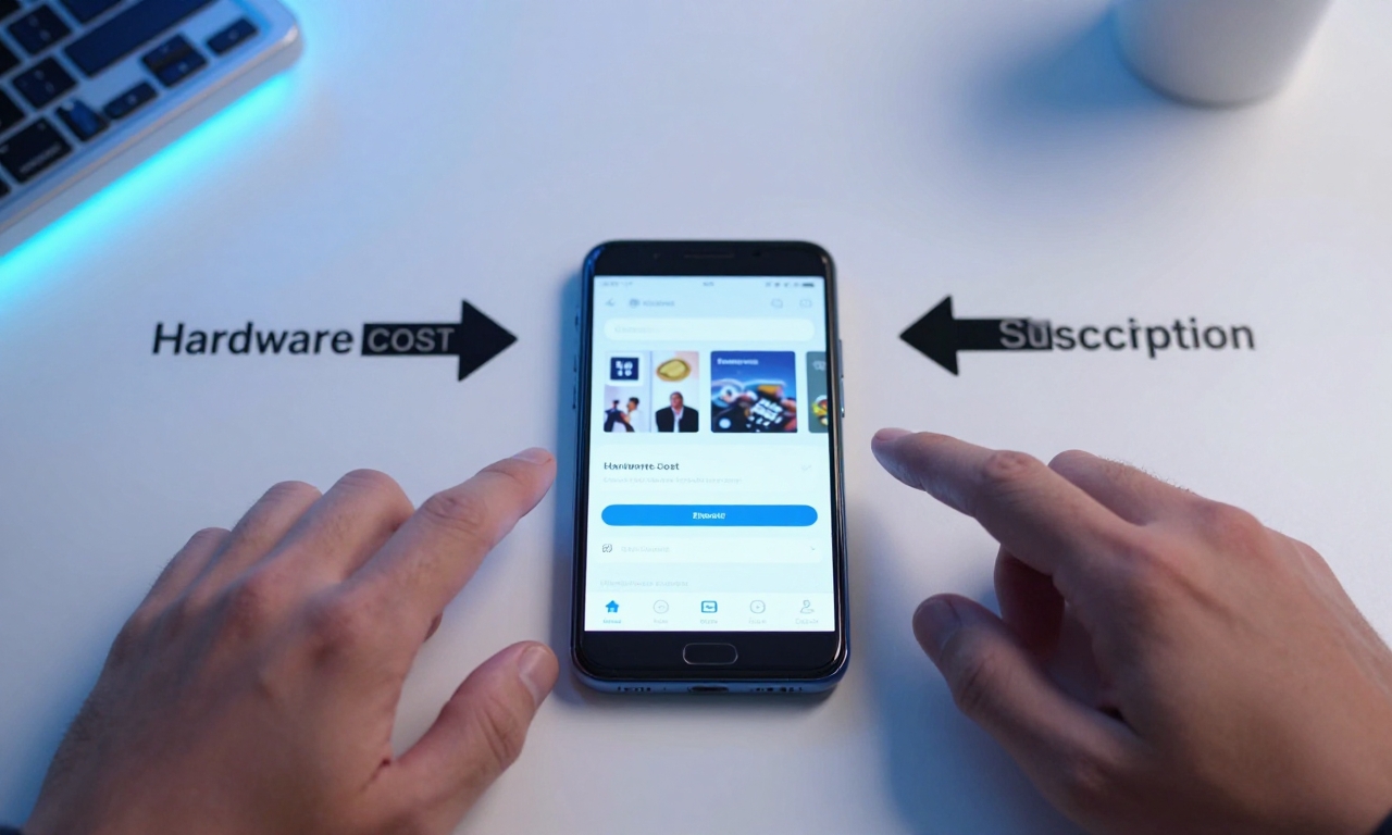 Android phone with dual payment streams for hardware and subscriptions