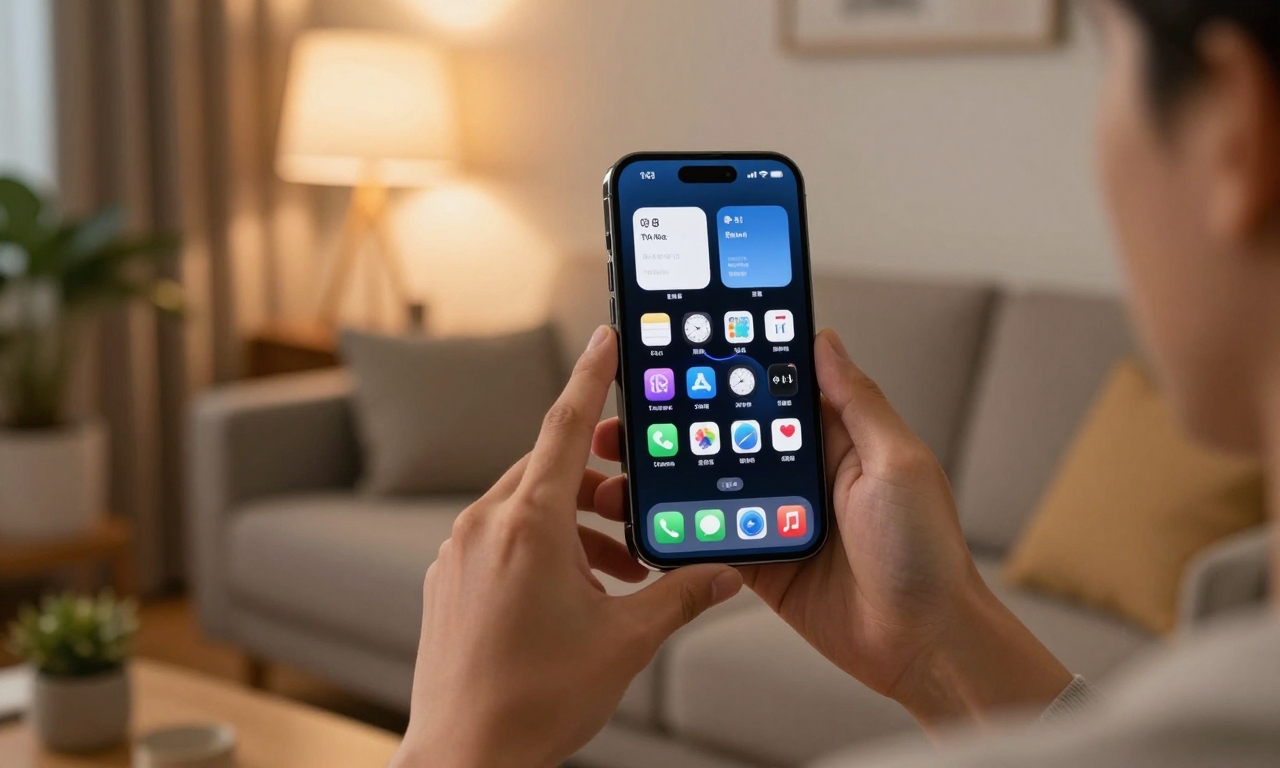 Android user exploring iPhone customization