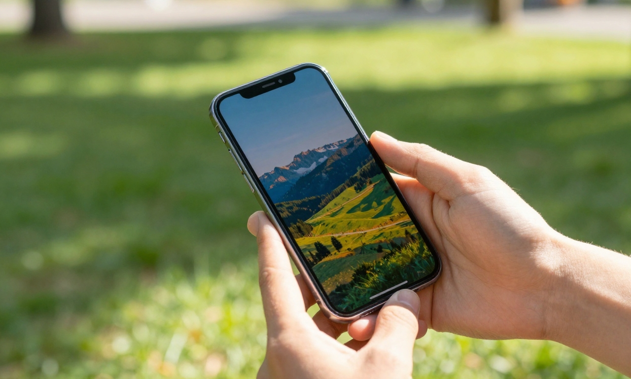 Smartphone screen visibility in bright outdoor sunlight