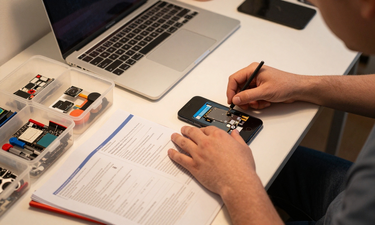 Using community resources for smartphone repair