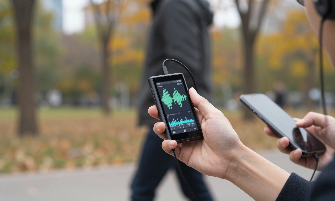 Portable high-fidelity listening with digital audio player