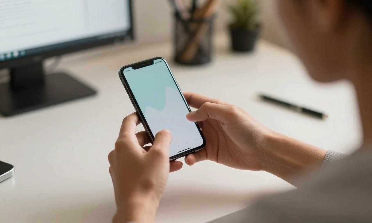 Person setting digital wellbeing boundaries on smartphone