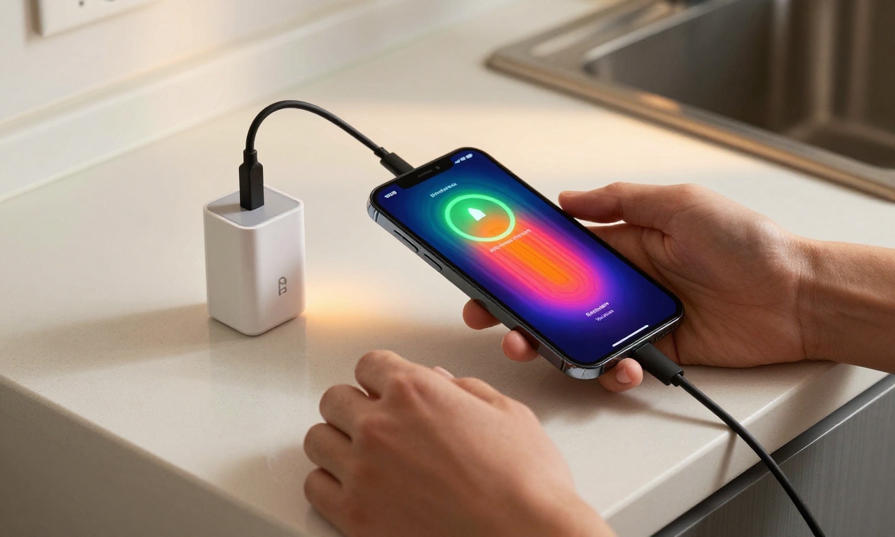 Smartphone fast-charging with thermal visualization