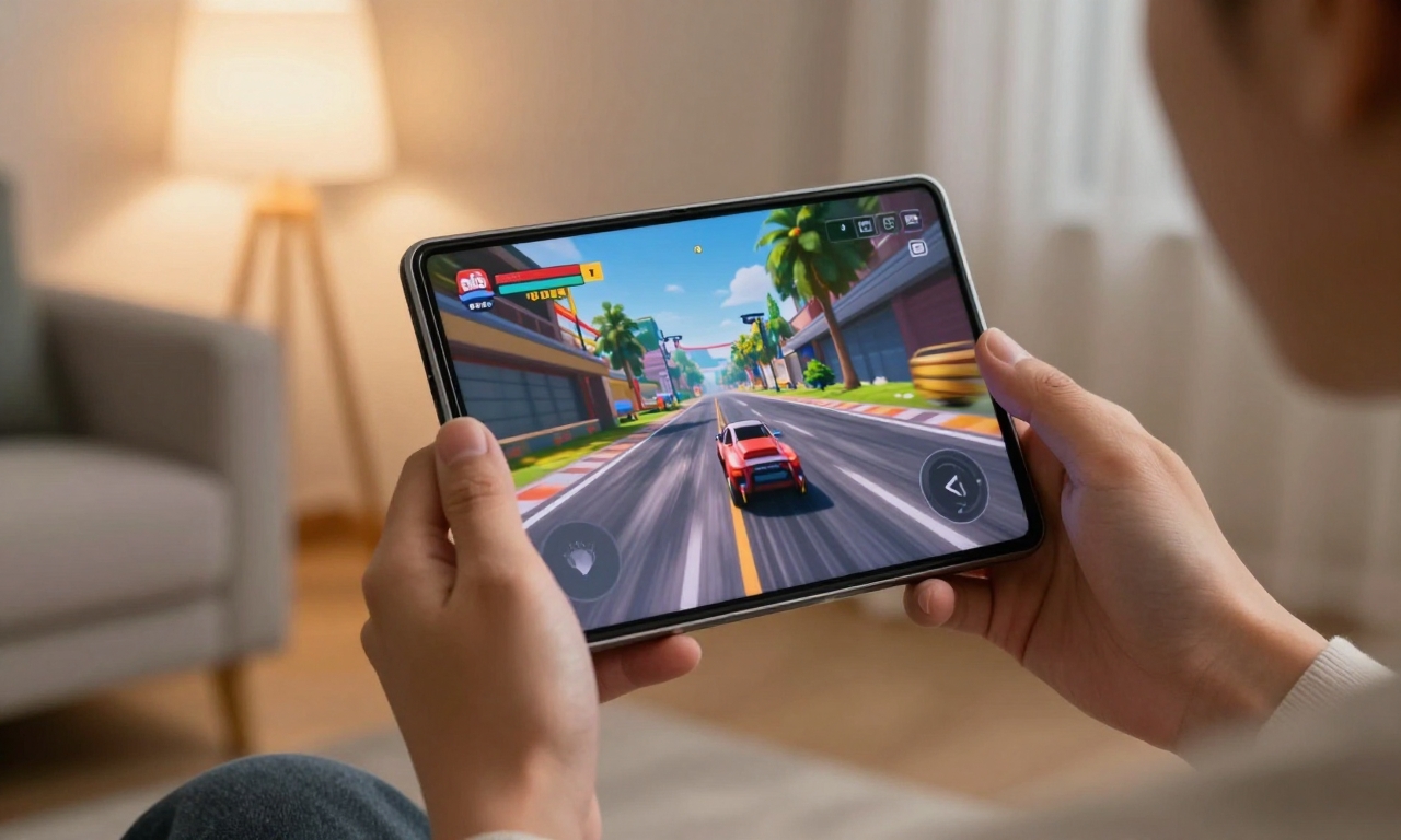 gaming on foldable smartphone
