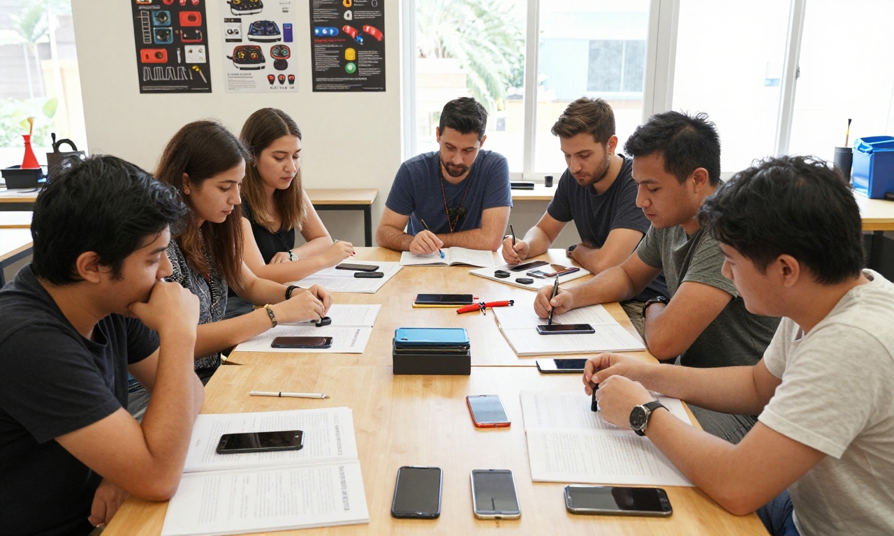 Community smartphone repair workshop collaboration